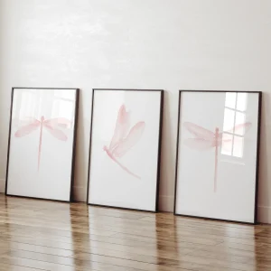 Pink Dragonflies for Calm and Thoughtfully Designed Interiors.