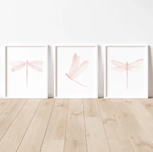 Read more about the article Pink Dragonflies Wall Art Nursery and Calm Family Space