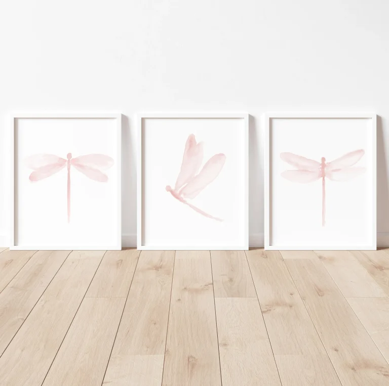 Read more about the article Pink Dragonflies Wall Art Nursery and Calm Family Space