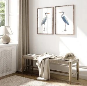Read more about the article Graceful Blue Heron Watercolor Prints for Calm and Timeless Interiors