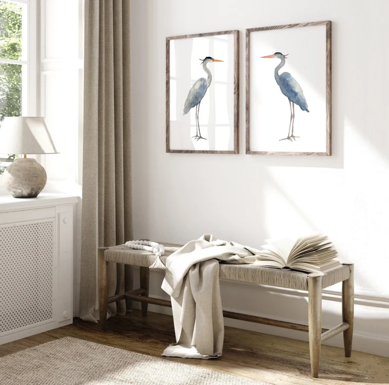 Read more about the article Graceful Blue Heron Watercolor Prints for Calm and Timeless Interiors