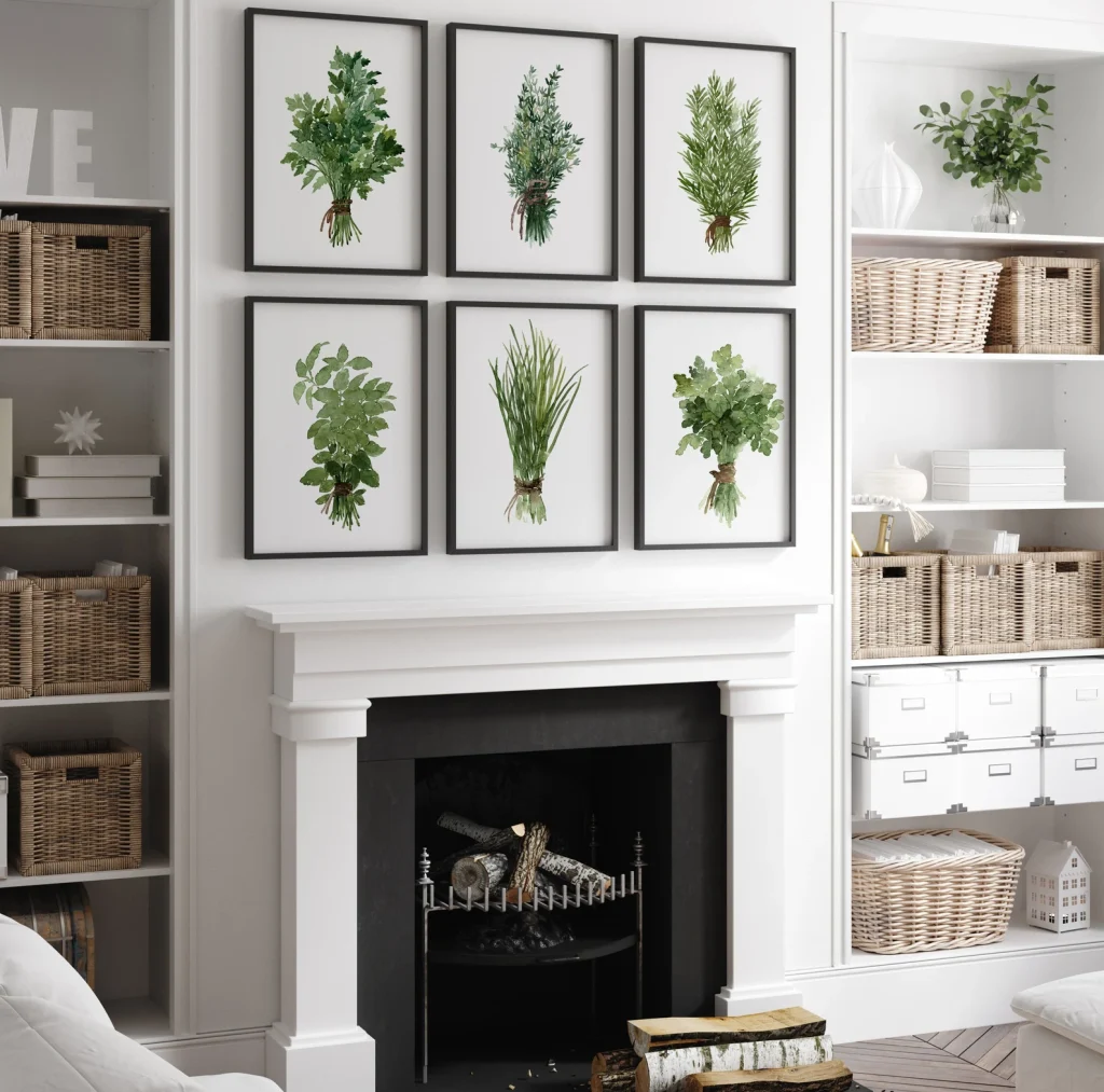 Herb Watercolor Prints Set of 6